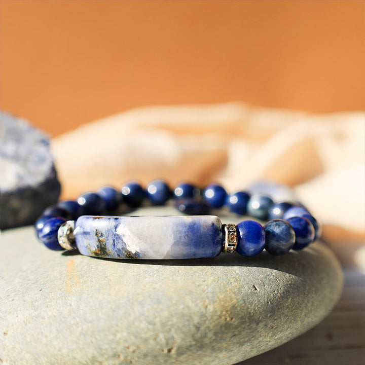 Buddha Stones Armband met helende kralen in de vorm van een liefdeshart van natuurlijke kwarts - image 11