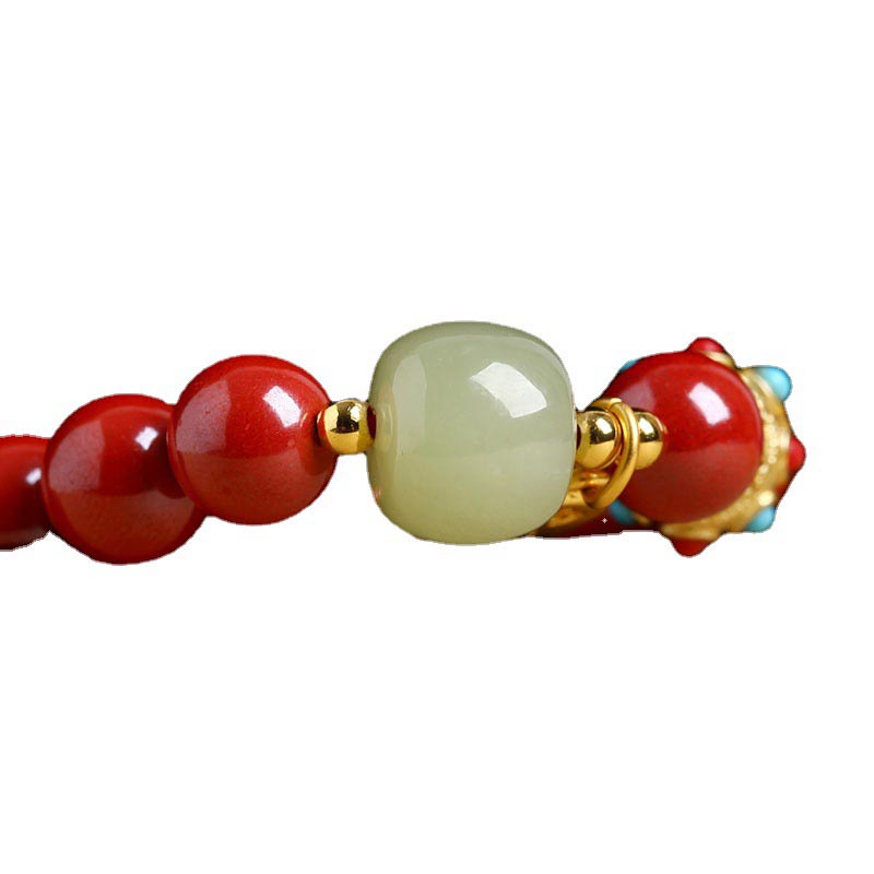 Buddha Stones Armband met geluksbedel van cinnabergroene aventurijn, ter bescherming tegen ongeluk - image 16