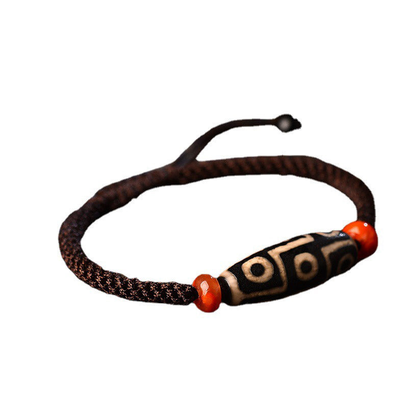 Buddha Stones Tibetaanse Armband met negen ogen (Dzi-kralen) als symbool van voorspoed. - image 7