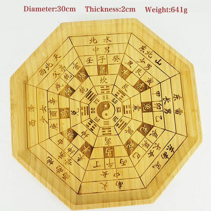 Feng Shui Bamboe Bagua Kaart Harmonie Energie Kaart - 12 Chinese dierenriemtekens 30 cm - image 39