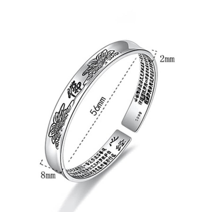 Buddha Stones Hartsoetra Mantra Bangle Vrede Koperen Manchetarmband - image 8