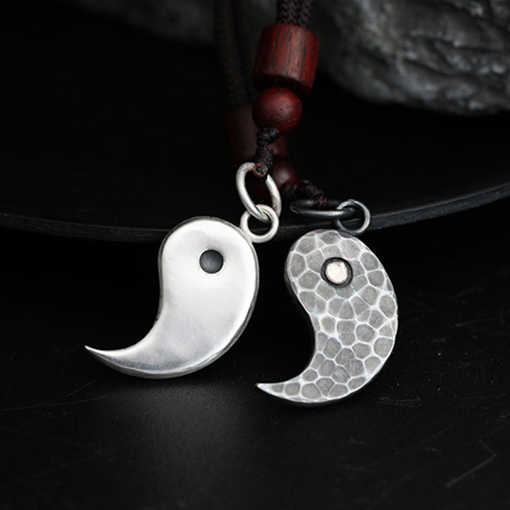 Buddha Stones Ketting met Yin Yang-balans en harmonie, 990 sterling zilver - image 17