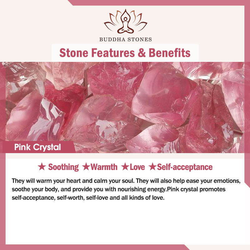 Buddha Stones Groene aventurijn parel roze kristallen kralen Armband - image 11