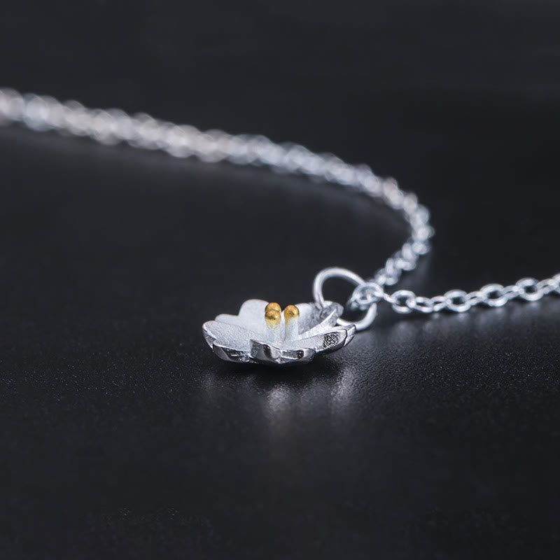 Buddha Stones Ketting met kersenbloesemmotief van 925 sterling zilver - image 5