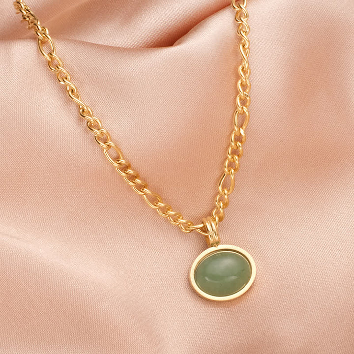 Ovale turquoise hanger van sterk titaniumstaal voor Ketting - image 11