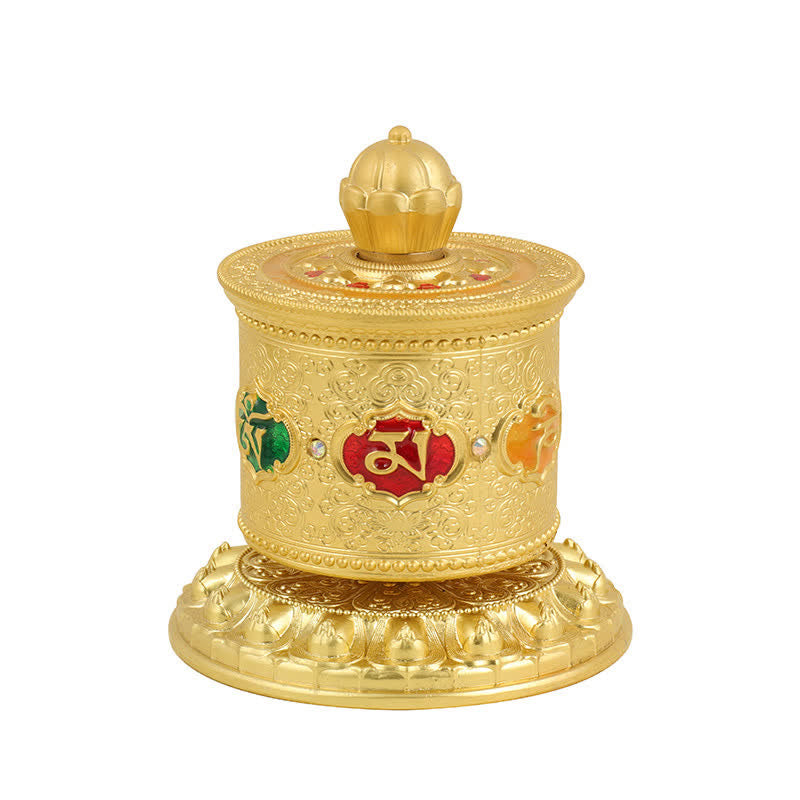 Buddha Stones Tibetaanse zegening gebed wiel auto decoratie - Goud - image 12