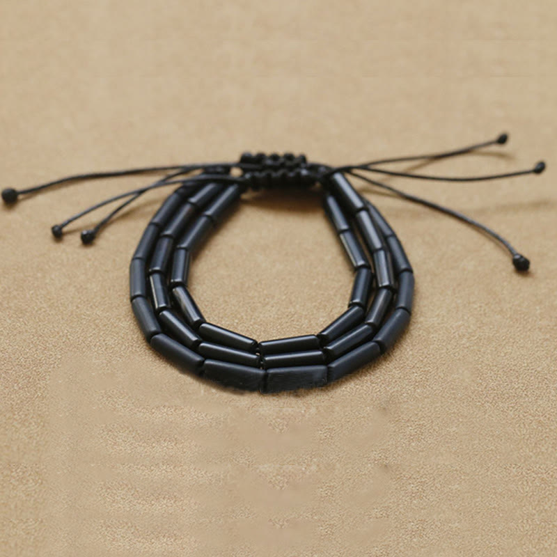 Buddha Stones Beschermende Armband met zwarte onyx kralen - image 5