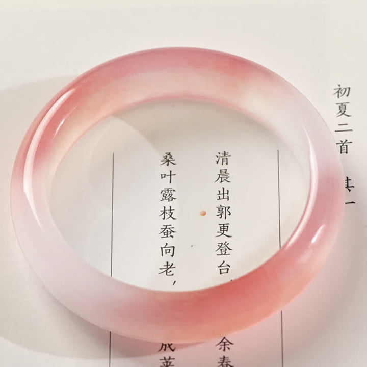 Buddha Stones Roze gouden zijden jade rijkdom Bangle-armband - 13 mm - 62-64 mm - image 7