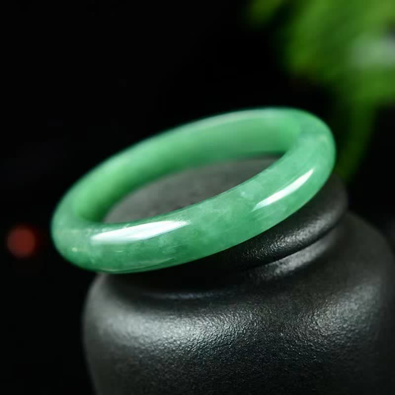 Buddha Stones Kwartsiet Jade Helende Overvloed Beschermende Bangle-armband - image 1