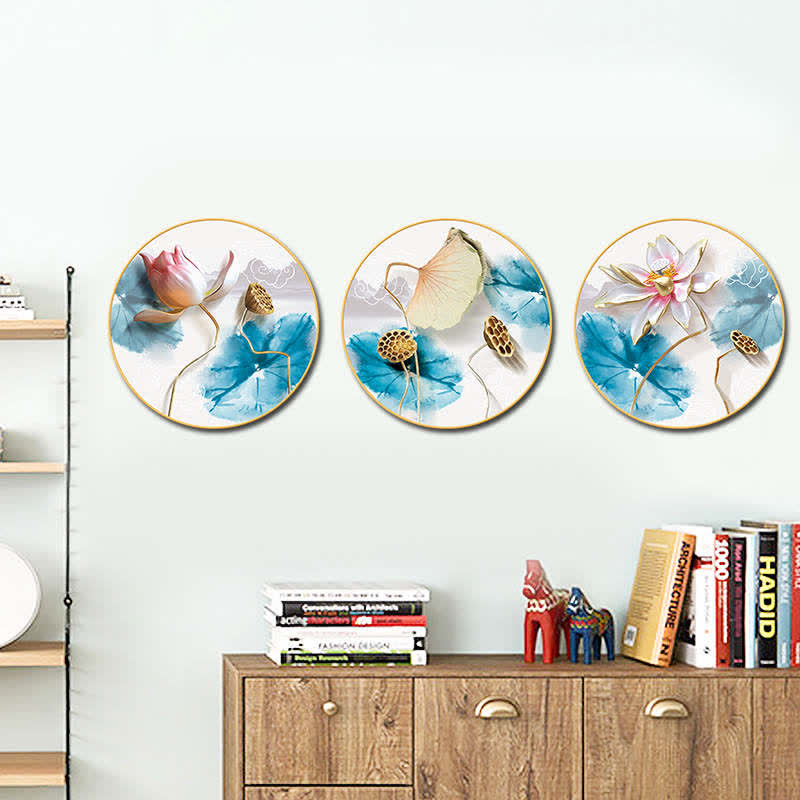 3 stuks muurstickers met lotusbloemmotief voor meditatie en verlichting - image 1