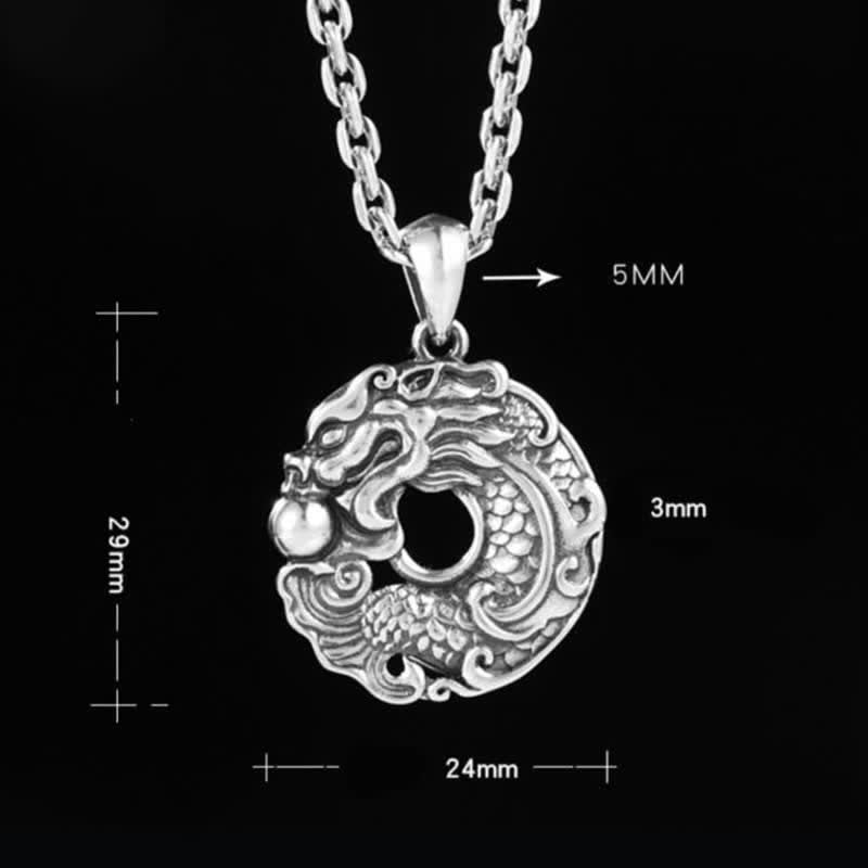 Buddha Stones Koi Vis Draak Vrede Gesp Rijkdom Ketting - image 13