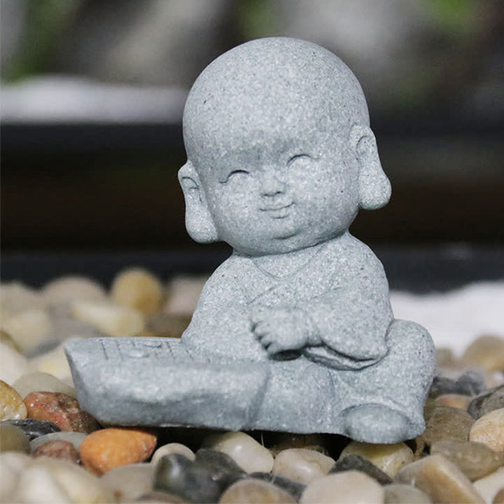 Buddha Stones Meditatie, gebed, monnik, Boeddhabeeld, sereniteit, huisdecoratie - image 6