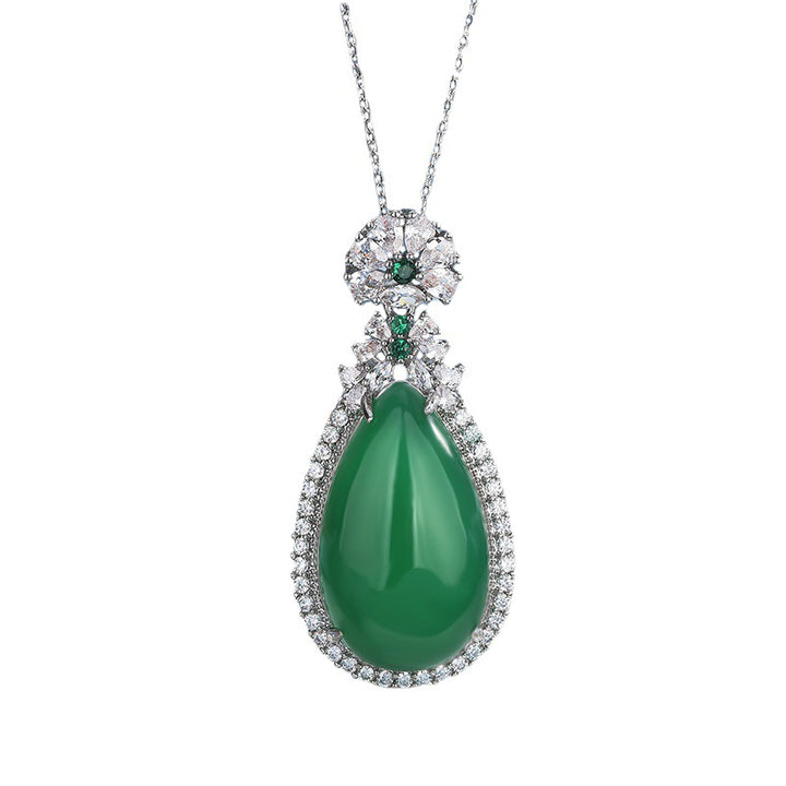 Cyaan Jade Harmonie Ketting - Cyaan Jade - image 0