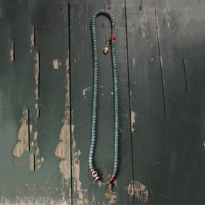 Buddha Stones 108 Mala kralen Bodhi Seed Dzi kralen Armband - image 9