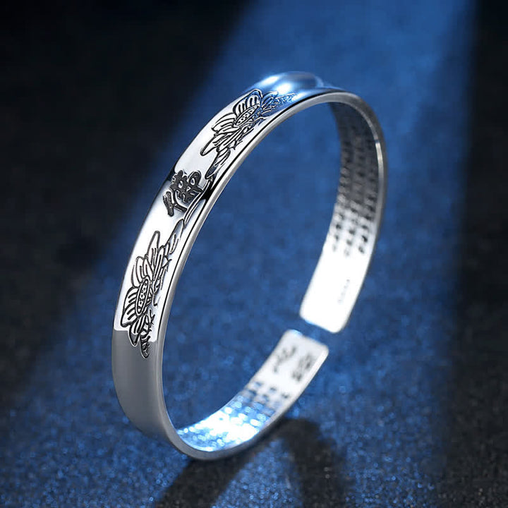 Buddha Stones Hartsoetra Mantra Bangle Vrede Koperen Manchetarmband - image 1