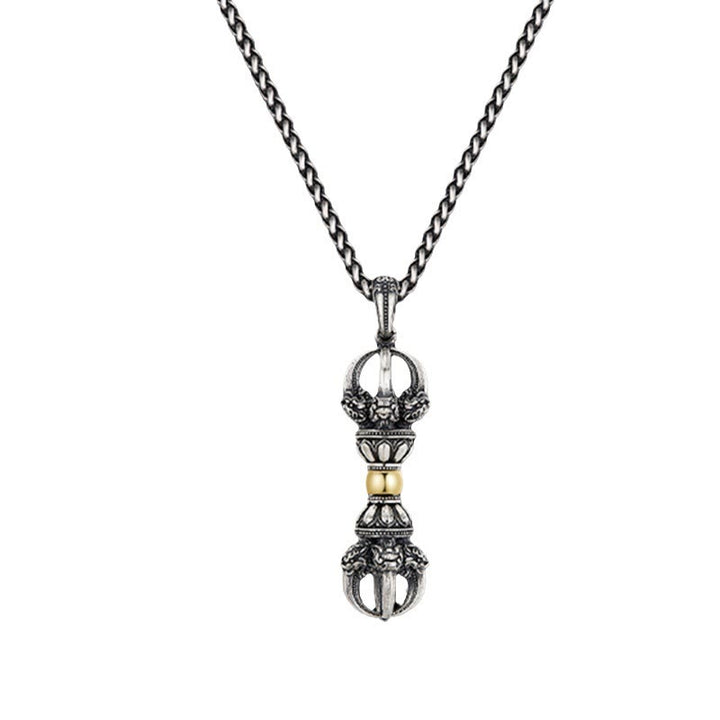 Buddha Stones Tibetaanse Dorje Vajra design rijkdom Ketting - image 6