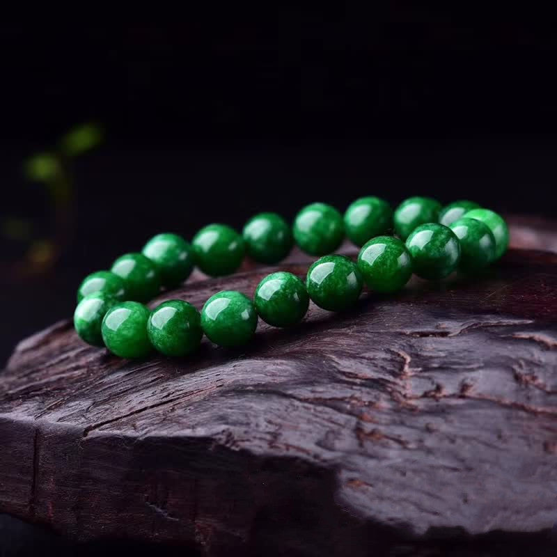 Buddha Stones Cyaan jade kralen Calm Harmony Armband - image 4