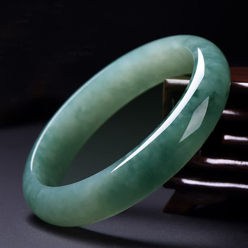Buddha Stones Jade Bangle voor overvloed, geluk en genezing . - 64 mm - image 0