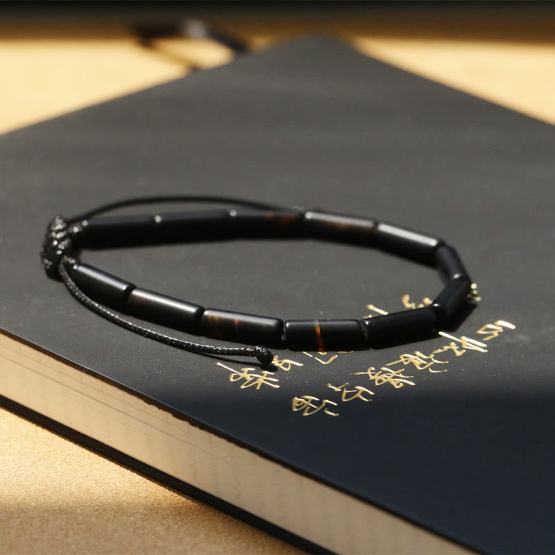 Buddha Stones Beschermende Armband met zwarte onyx kralen - image 3