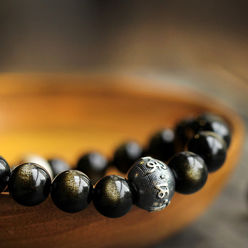 Buddha Stones Chinese dierenriem geboorte Boeddha Obsidiaan Armband - image 11