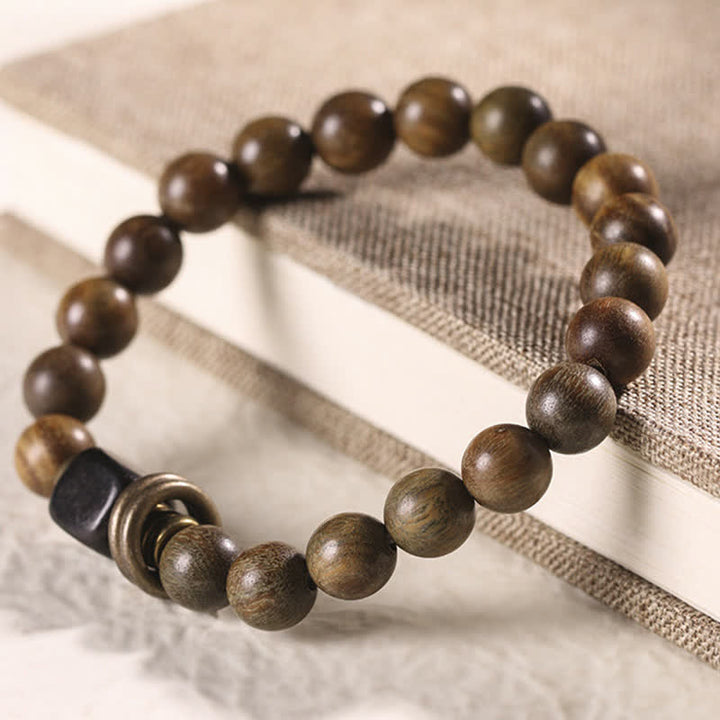 Buddha Stones Tibetaanse groene sandelhout kristallen rustgevende Armband - image 6