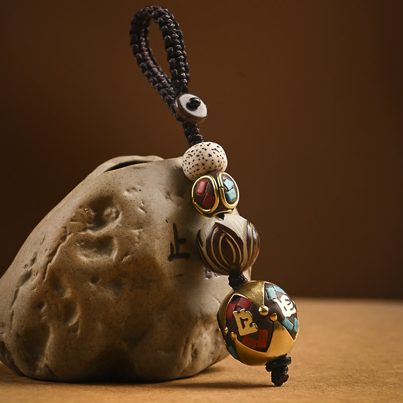 Buddha Stones Tibetaanse Om Mani Padme Hum Bodhi Seed Peace sleutelhanger - Om Mani Padme Hum Bead - image 18