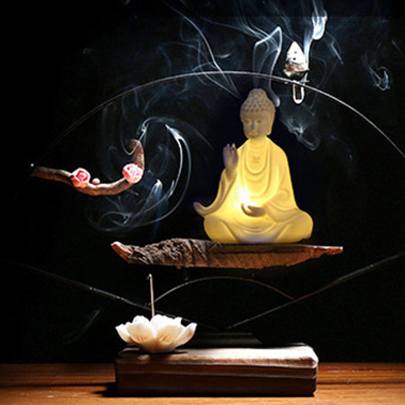 Boeddha Avalokitesvara Ksitigarbha Bodhisattva zegen keramische LED-decoratie - image 3