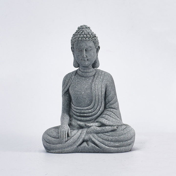 Buddha Stones Zittende meditatie Boeddha zegening Mededogen decoratie - Klein - Zittende Boeddha - image 2