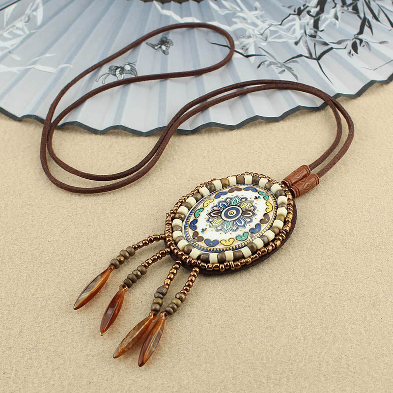 Buddha Stones Mandala-patroon kralen creatieve Ketting - Kleurrijke Mandala - image 7