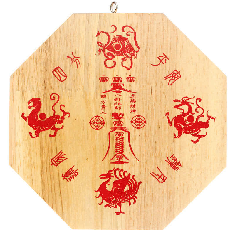 Feng Shui Bagua-kaart Perzikhout Balans Energiekaart Spiegel - image 6