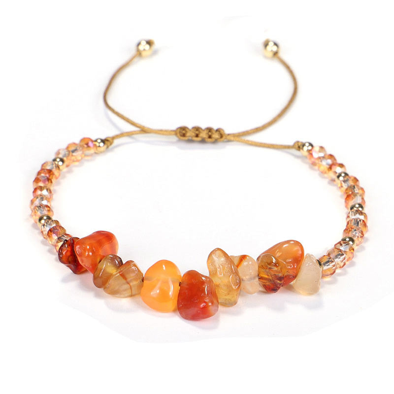 Buddha Stones Amethist Zuiverende Gebreide Armband - Citrien - image 8