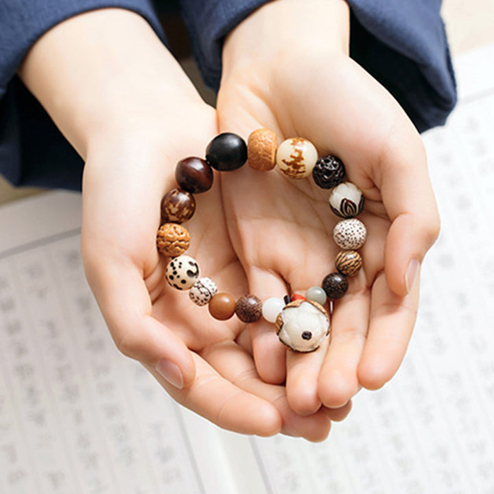 Buddha Stones Bodhizaad Lotus Wijsheid Vrede Pols Mala Armband - image 6