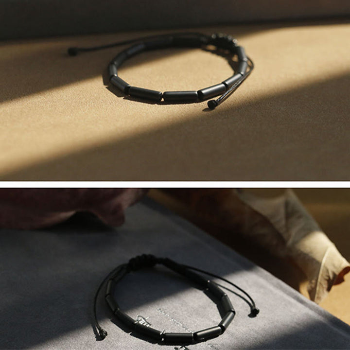 Buddha Stones Beschermende Armband met zwarte onyx kralen - image 6