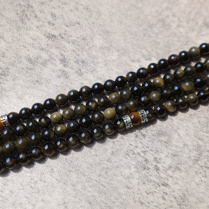 Gouden Obsidiaan Energie Armband Ketting - image 4