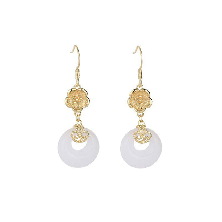 Feng Shui witte jade zegen Oorbellen - image 23