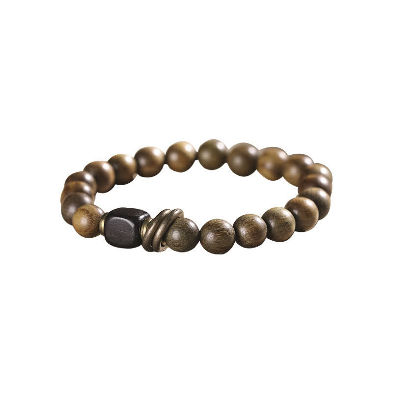 Buddha Stones Tibetaanse groene sandelhout kristallen rustgevende Armband - image 9