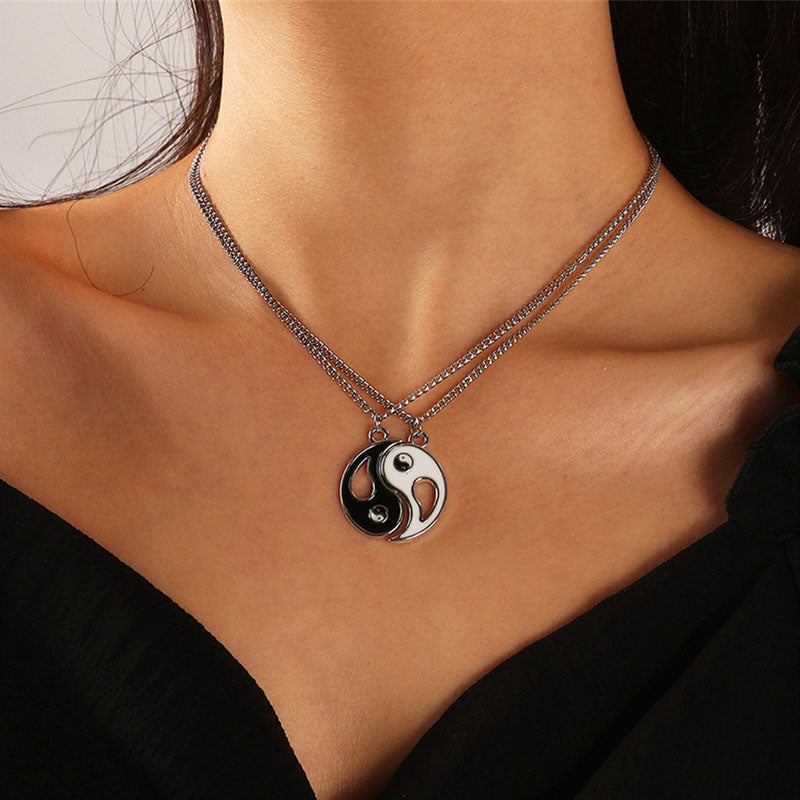 2 stuks Yin Yang hanger Ketting - image 2