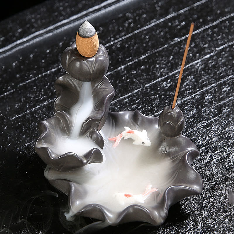 Buddha Stones Koi-vis Wierook decoratie - image 3