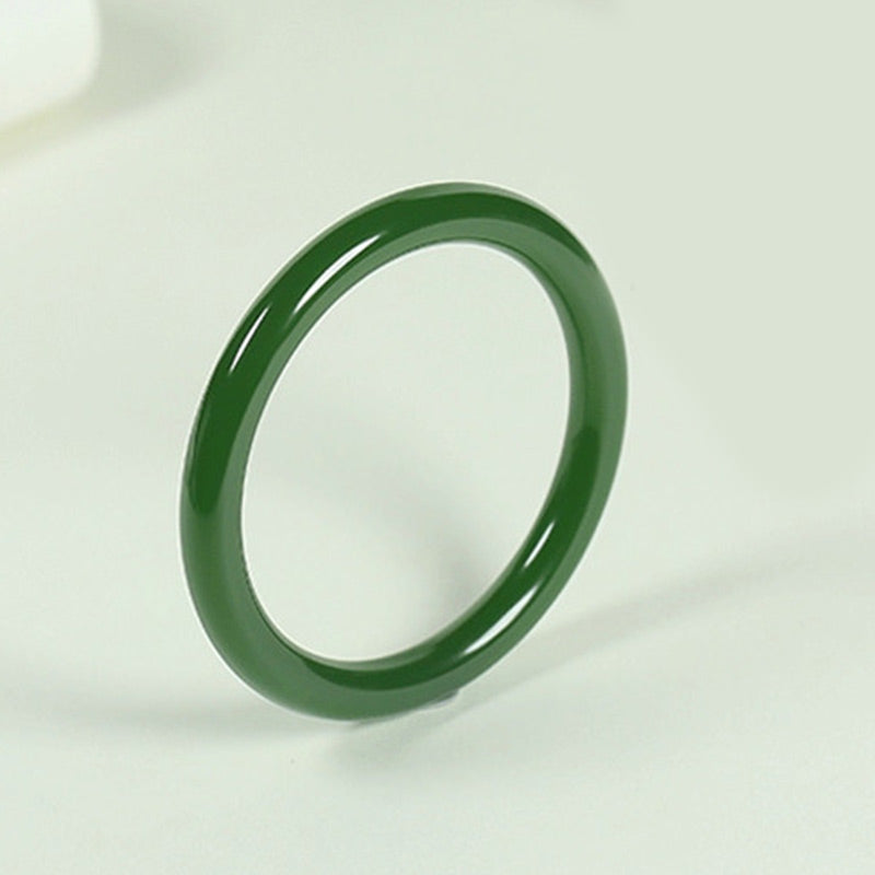 Buddha Stones Cyaan jade Armband met symbool voor een lang leven. - image 7