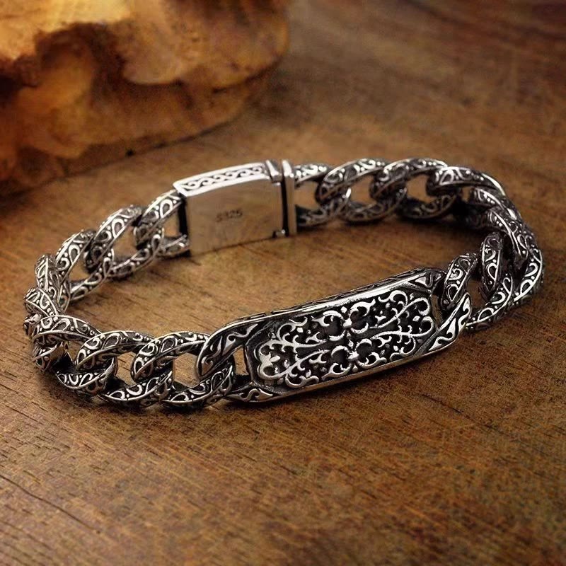 Buddha Stones Vintage gegraveerde helende Armband met patronen - image 5