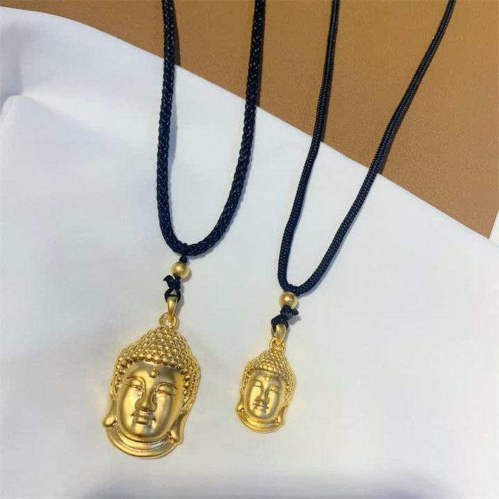 Buddha Stones Gouden Boeddha koperen rijkdom Ketting - image 7