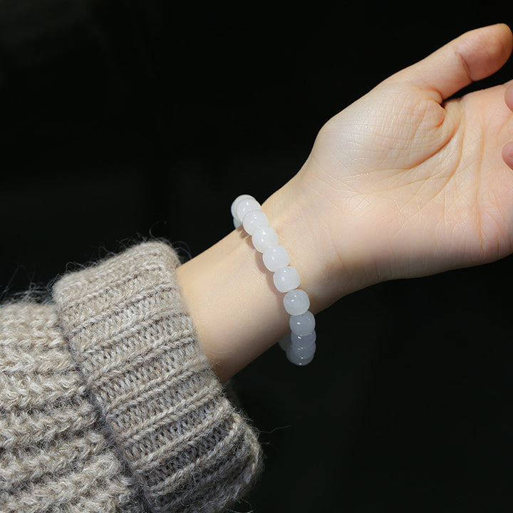 Buddha Stones Armband van jade met kleurverloop - image 12