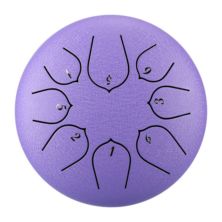 Buddha Stones Stalen tongtrommel, klankgenezing, meditatie, lotuspatroon, drumstel, 8 noten, 15 cm percussie-instrument - image 1