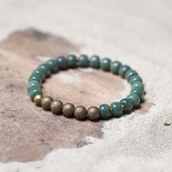 Buddha Stones Tibetaanse cyaan Bodhi-zaad koperen Armband - image 5