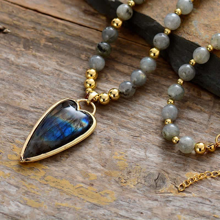 Buddha Stones Labradoriet Ketting ter ondersteuning van genezing - image 3