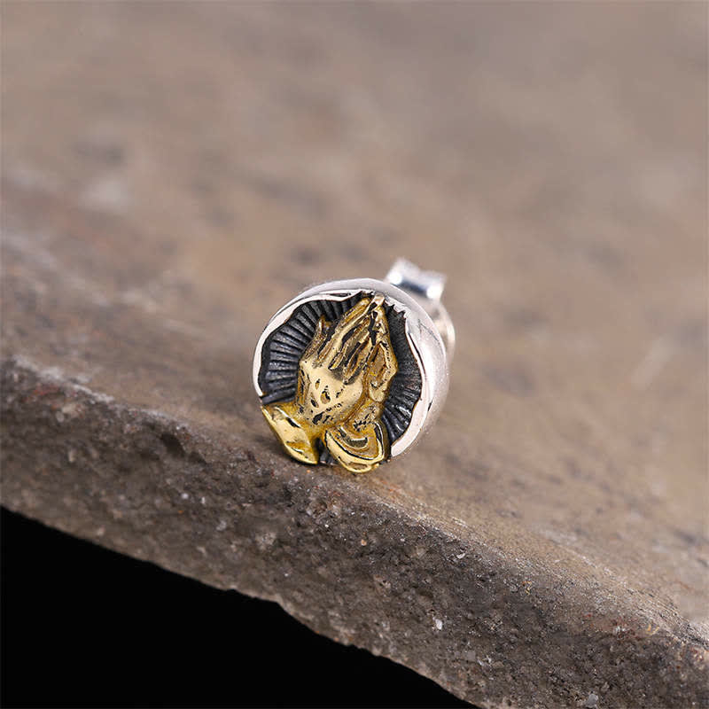 Buddha Stones Namaste Equality Oorbellen van 925 sterling zilver - image 8