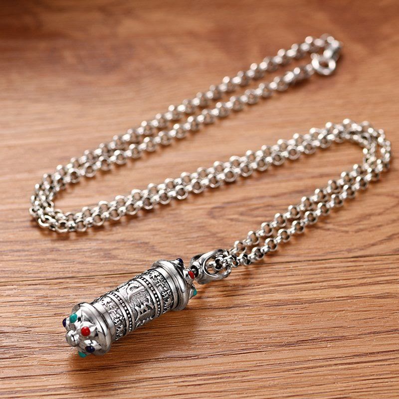 Buddha Stones Tibetaanse Om Mani Padme Hum Focus Ketting hanger - image 2