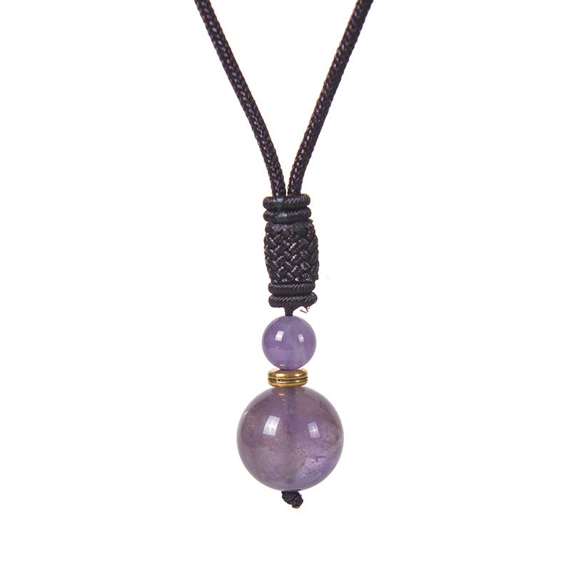 Buddha Stones Tibetaanse jade harmonie Ketting - Amethist - image 5