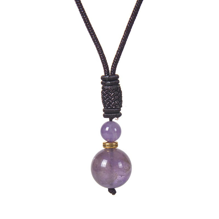 Buddha Stones Tibetaanse jade harmonie Ketting - Amethist - image 5