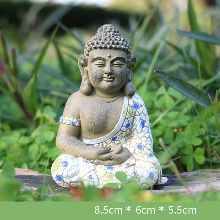 Buddha Stones Mediterende Zen Boeddha Sereniteit Beeldje van Hars voor Woondecoratie - image 10